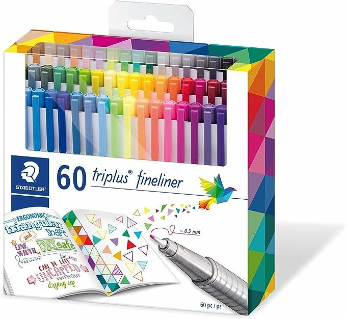 STAEDTLER Triplus fineliner brilliant colours, 60 cores, 334 C60