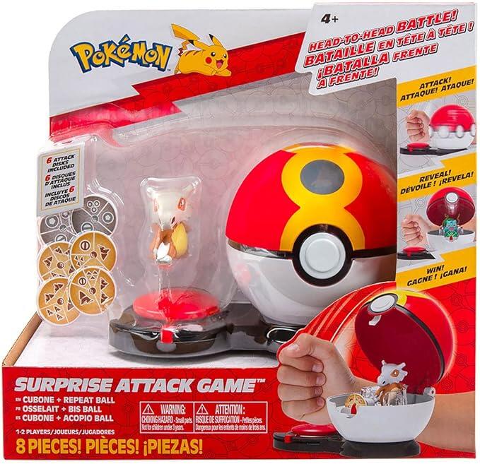 Sunny Brinquedos Pkw - Game Ataque Surpresa) Cubone W/Repeat Ball - W1, Multicor