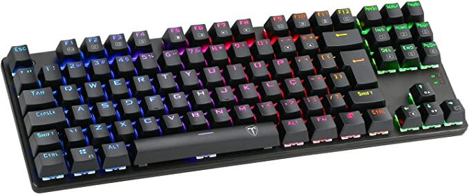 T-DAGGER Teclado Mecânico Bora Rgb Switch - T-tgk315-bl, PRETO