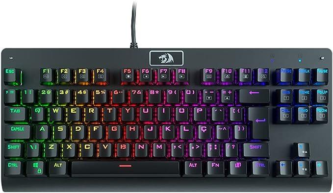 Teclado Mecânico Gamer Redragon Dark Avenger Preto RGB Switch Preto K568RGB-2