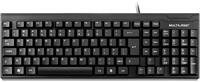 Teclado Multilaser Slim Preto Laser Usb - TC193