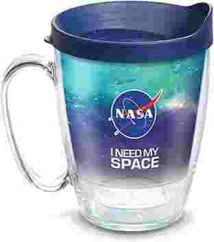 Tervis Feito nos EUA Caneca térmica NASA de parede dupla mantém as bebidas frias e quentes, caneca de 473 ml, I Need My Space