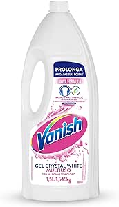 Tira Manchas em Gel Vanish Crystal White 1,5L para roupas brancas