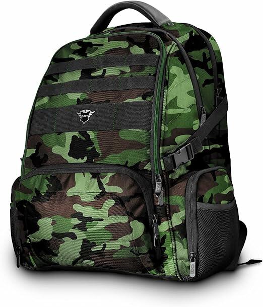 Trust Mochila GXT1250C HUNTER BACKPACK GRN, Preta, Médio, T23868