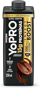 YoPRO Energy Boost Cafeína UHT Capuccino ou Expresso 15g Proteínas 250ml