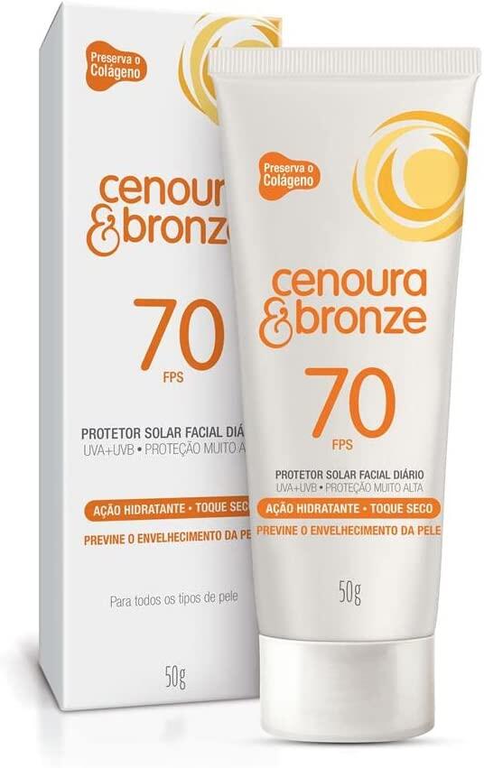 Cenoura e Bronze Protetor Solar Facial Fps70 - 50 g