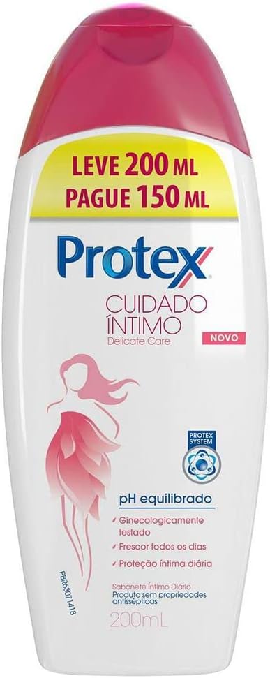 Sabonete Íntimo Líquido Protex Cuidado Íntimo Delicate Care 200ml