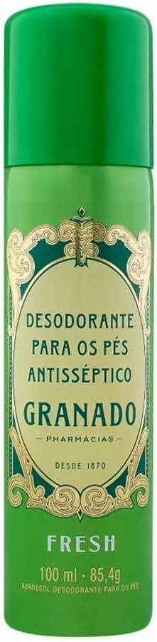 Desodorante Aerossol para Pés Fresh, Granado, Verde, 100ml