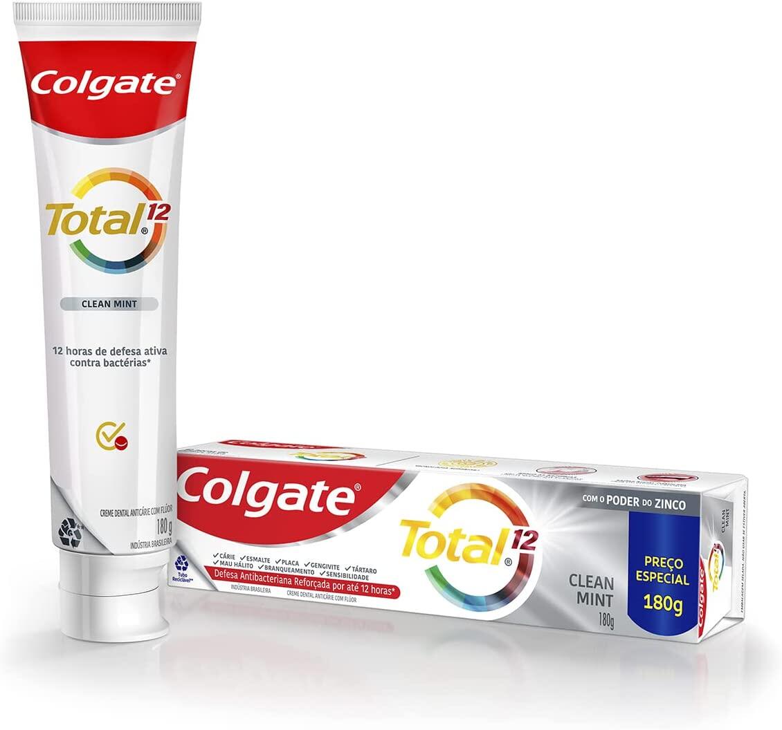 Creme Dental Colgate Total 12 Clean Mint 180g