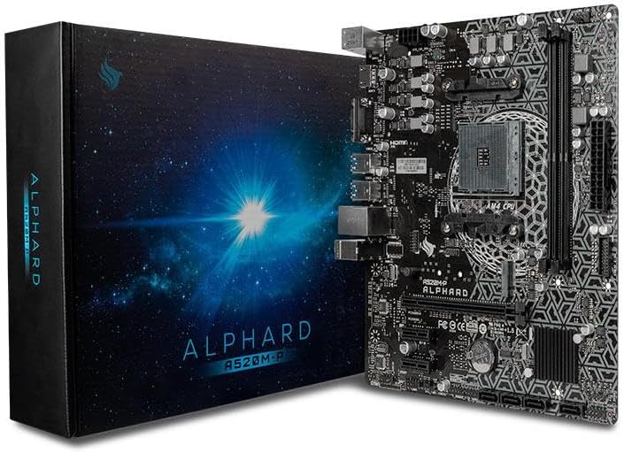 Placa Mae Pichau Alphard A520M-P, DDR4, Socket AM4, Chipset AMD A520, PCH-ALPDA520M-P