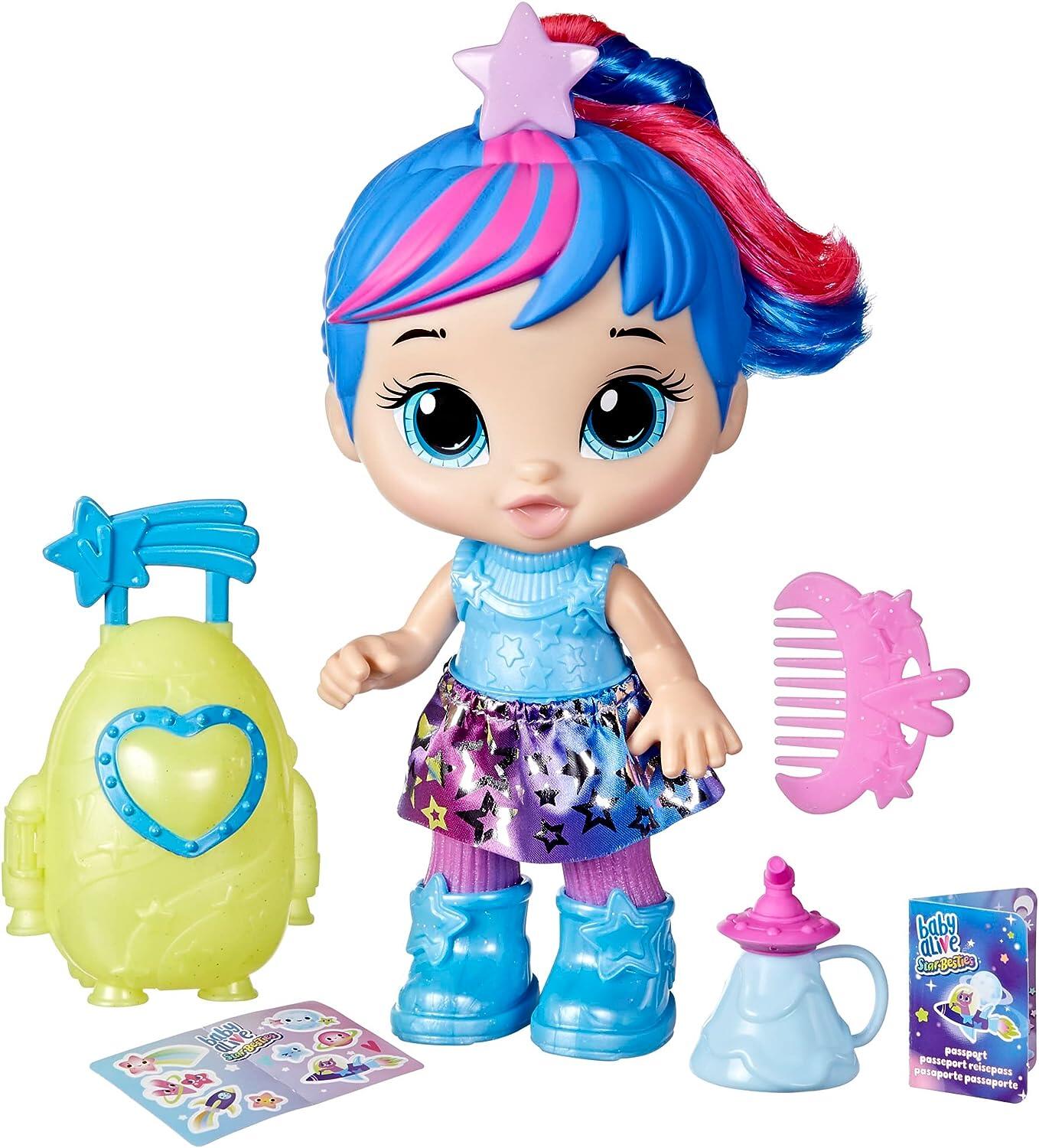 Baby Alive, Boneca Bebê Star Besties, Azul e Rosa