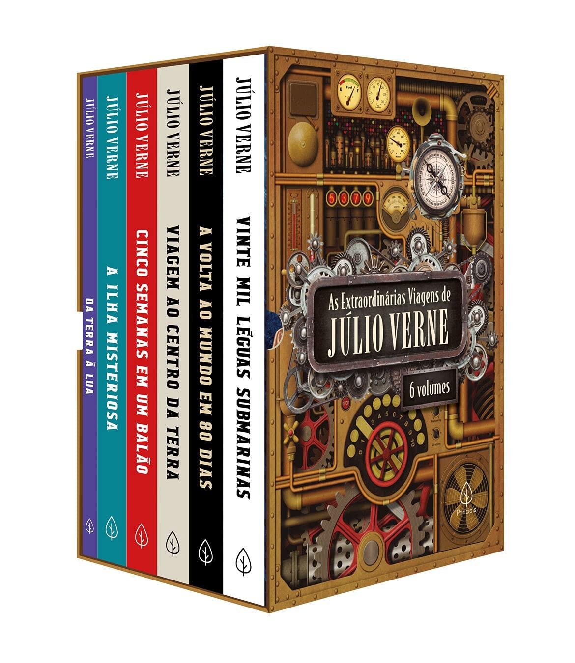 As extraordinárias viagens de Júlio Verne - Box com 6 livros Capa comum – Versão integral, 29 março 2021