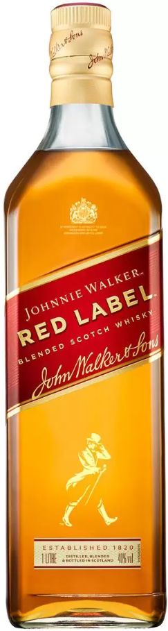 Whisky Johnnie Walker Red Label Escocês 1L