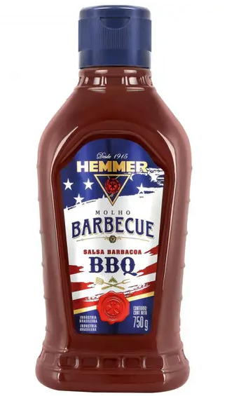 Molho Barbecue Hemmer Tradicional Salsa Barbacoa - 750g