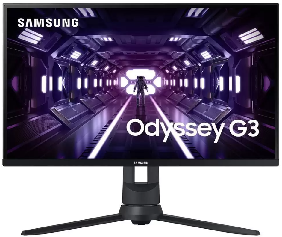 Monitor Gamer Samsung Odyssey G3 27 LED Full HD, 165 Hz, 1ms, HDMI/DisplayPort, FreeSync Premium, Ajuste de Altura, Preto - LS27AG320NLXZD