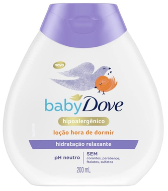 Loção Corporal Hidratação Relaxante Dove Baby Hora de Dormir Frasco 200ml, Baby Dove