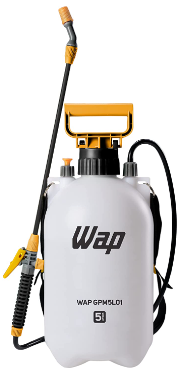 Pulverizador Manual 5 Litros WAP GPM5L01 Borrifador Com Compressão Prévia Jato Regulável Trava Para Pulverização Contínua