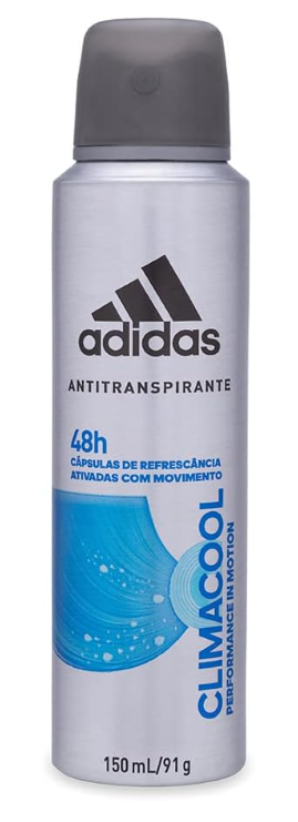 Desodorante Aerossol Adidas Masculino Climacool, Adidas, Branco, 150 Ml