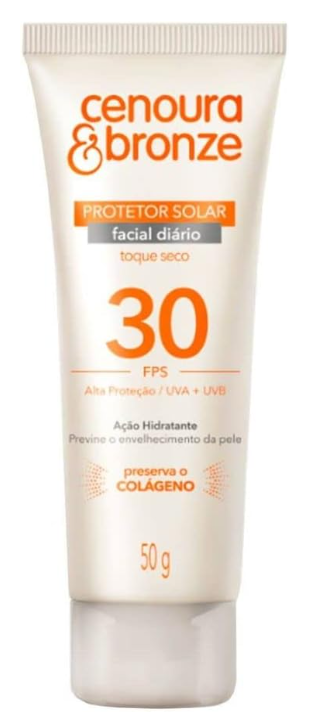 Protetor Solar Facial Cenoura & Bronze Fps 30 50G