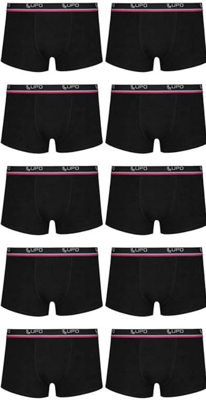 Kit 10 Cuecas Estilo Sunga, Lupo, Masculino