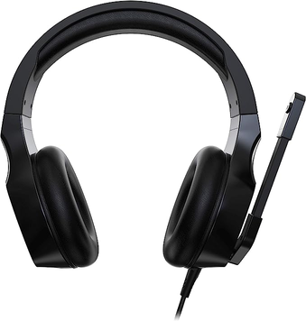 ACER Headset Gamer Nitro Arco Ajustável, alto falantes posicionais e microfone Omnidirecional, Preto com vermelho, Grande ajustável