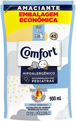 Amaciante Concentrado Comfort Puro Cuidado 900 ML, Comfort, 900 Ml