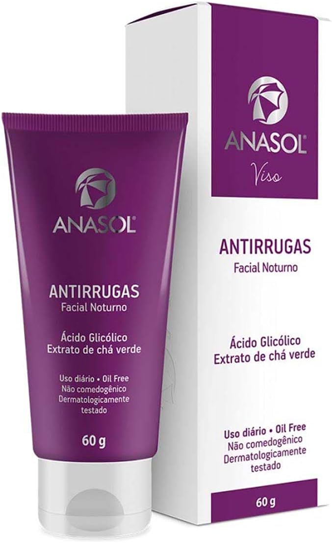 Anasol Viso Facial Antirrugas Noturno - 60 g