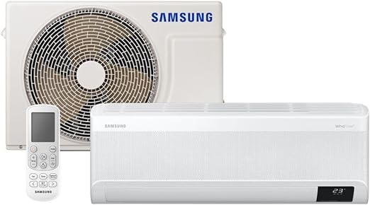 Ar-condicionado Split Inverter Samsung WindFree Connect Sem Vento 12.000 BTUs Frio Branco