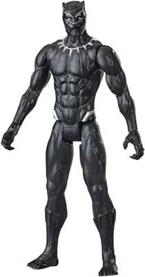 Boneco Marvel Avengers Titan Hero, Figura de 30 cm Vingadores - Pantera Negra - F2155 - Hasbro, Preto