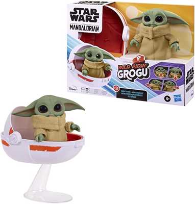 Boneco Star Wars The Child, Figura 12 cm com Sons e Movimentos Wild Ridin' Grogu - F3954 - Hasbro