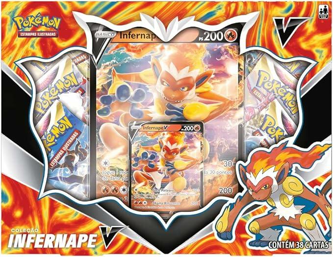 Box Pokemon Infernape V, Cor: Estampado - Copag