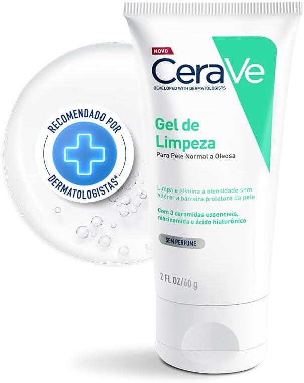 CeraVe, Gel de Limpeza Facial para pele oleosa, com Ácido Hialurônico e Niacinamida