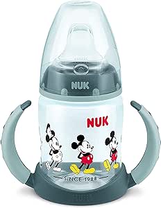 Copo de Treinamento First Choice Mickey Mouse, NUK, cinza, 150 ml