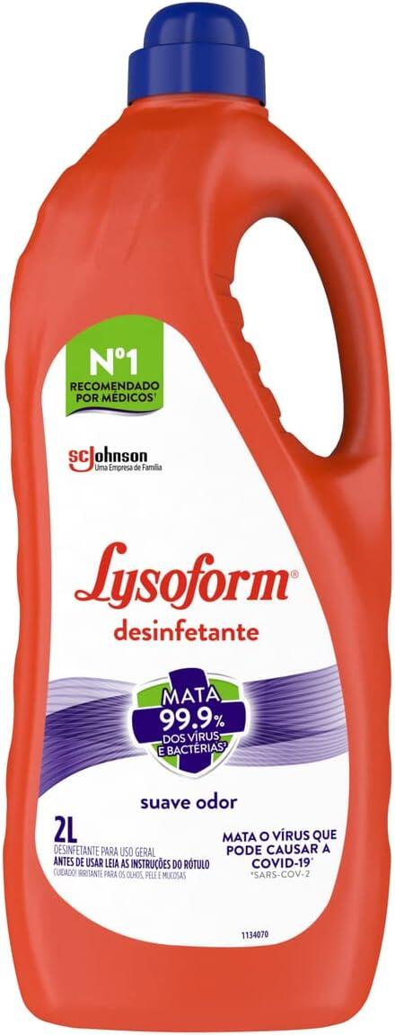 Desinfetante Líquido Lysoform Suave Odor 2L