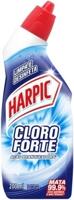 Harpic Cloro Forte - Desinfetante Sanitário Líquido Desodorizador, 200ml, Azul