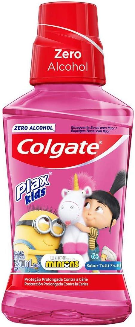 Enxaguatório Antisséptico 250 ml Kids Tutti-Frutti Unit, Plax, Branco