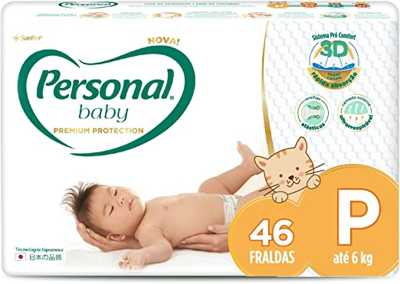 Fralda Baby Premium Protection Pequena 46Pads, Personal