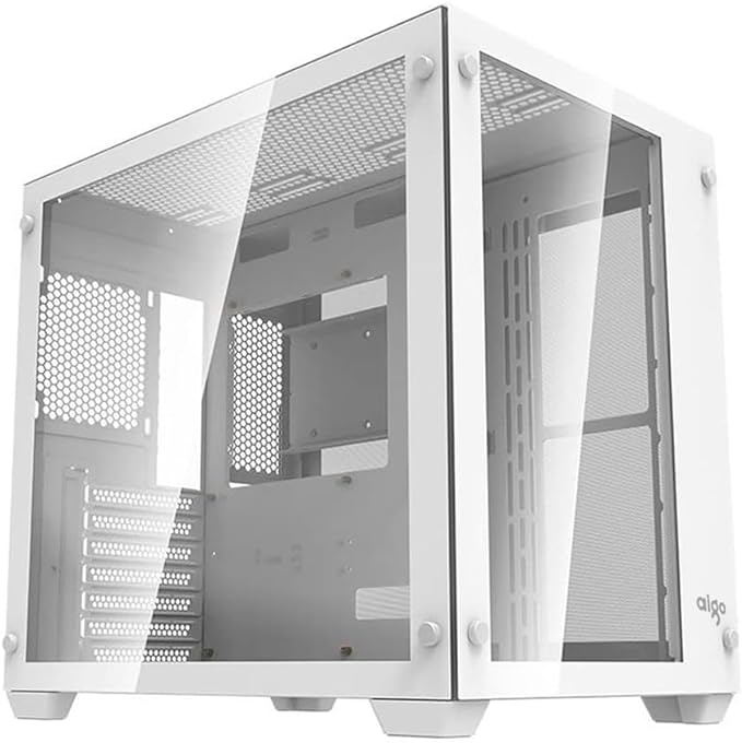 Gabinete Gamer Aigo DarkFlash C285, Lateral de Vidro, Branco, C285-WH