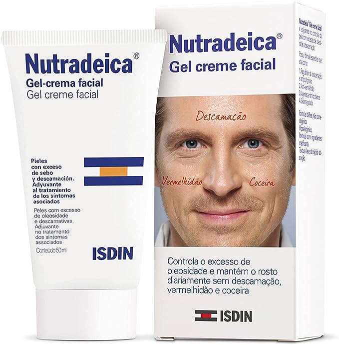 Gel Creme Facial para Pele Descamativa ISDIN Nutradeica - 50ml