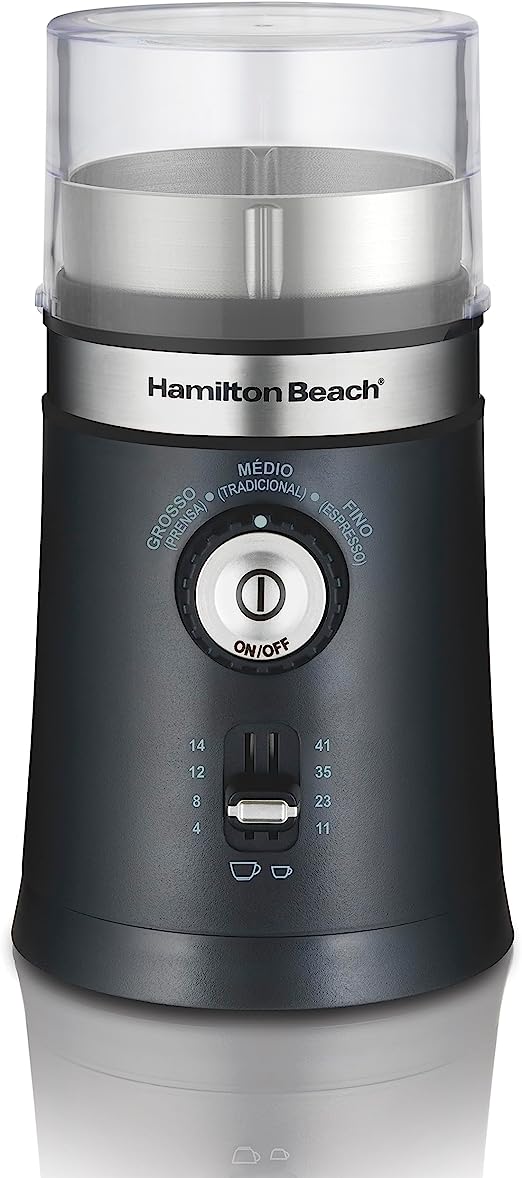 Hamilton Beach - Moedor de Café Ajustável, 127V, Preto