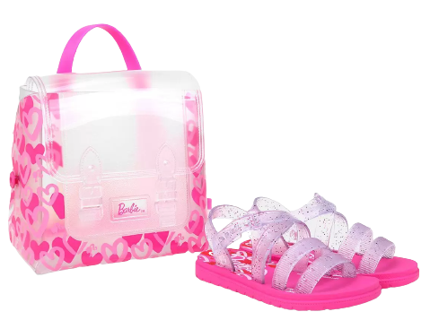 Sandália Infantil Grendene Kids Barbie Sweet Bag Menina