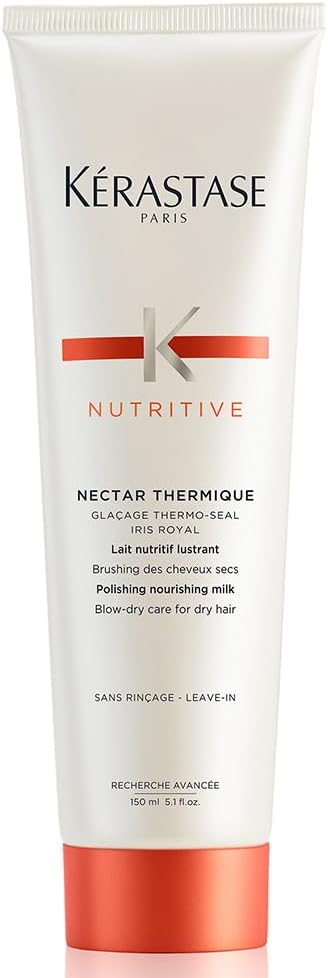 Kérastase Leave-in Nutritive Protetor Térmico Nectar Thermique, Cabelos ressecados, Nutrição, Complexo de Íris Real, Xilose, 150 ml