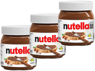 Kit Creme de Avelã com Cacau Nutella Ferrero - 350g 3 Unidades