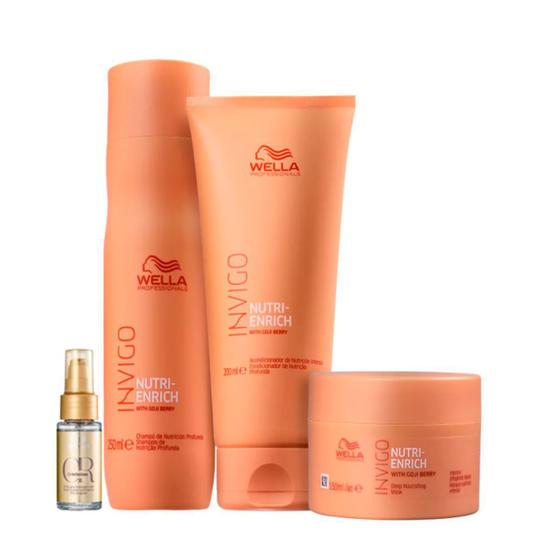 Kit Enrich Shampoo, Condicionador, MAscara e Oil Reflections - Wella - Wella Professionals