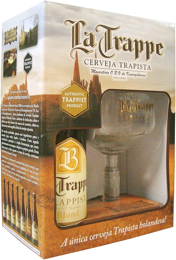 Kit La Trappe Blond - 1 gfa 330 ml + 1 taça 250 ml La Trappe 330Ml