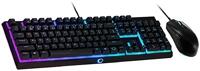 Kit Teclado e Mouse Gamer Cooler Master MS111, Teclado MK110 RGB Switches Mem-chanical Lineares 26-Key Anti-Ghosting Layout BR-ABNT2, Mouse RGB Sensor PixArt Avago 3050