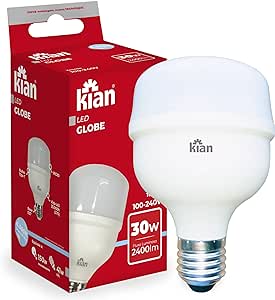 Lâmpada Led Globe Kian Boa Potência Base E-27 30W 6,5K Bivolt