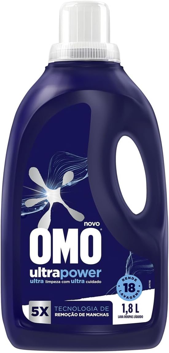 Lava-Roupas Líquido Omo Ultra Power Frasco 1,8l