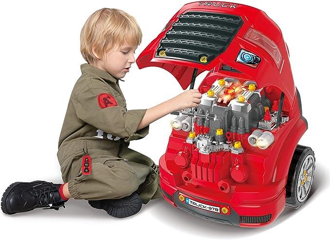 Mega Motor Truck Brinquedo Infantil Oficina De Motor Monta e Desmonta