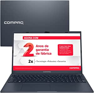 Notebook Compaq Presario 5112 Snapdragon™ 7C Windows 11 4GB 128GB UFS 15,6”, 15H de Bateria, Azul Escuro - 2 ANOS DE GARANTIA DE FÁBRICA